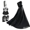 Fantasia de Capa do Ceifador Halloween Crianças Adulto Capa Preta Roupas Cosplay Diabo Mago Capa