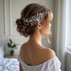 Carlo L3016 Amazon AliExpress Tocado de cristal europeo y americano Peineta con diamantes de imitación Accesorios para el cabello Vestido de novia Tocado de banquete