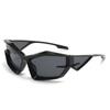 Gafas de Sol Divertidas Negras Europeas y Americanas Populares en Internet Forma de Cara Dopamina Brillo Vestir Gafas de Sol Tendencia