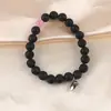 Amazon Pulsera de Piedra Natural Ojo de Tigre Ágata Caliente Tejida Acero Inoxidable Pulsera Magnética de Pareja Amor al por Mayor