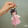 Nuevo Estilo Estilo Antiguo Hanfu Llavero de Acrílico Lindo, Adorable Chica con Traje Antiguo Colgante para Bolso Pequeño
