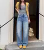 Jijian Lavados y Desgastados 2026 Otoño Temprano Modelo Nuevo Jeans de Guadaña Casual Relajados Versátiles Pantalones Largos 6210