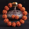 Xizang King Kong Bodhi Wen Pulseira de Contas Sementes de Bodhi Naturais 20mm Rosário de Contas de Buda Pulseira Estilo Nacional Barraca Atacado Masculino