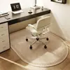 Alfombra Arqueada Nórdica Silla de Computadora Esterilla Antideslizante para Pies Tocador Tocador Esterilla para el Suelo Dormitorio Hogareño Estudio Esterilla Redonda