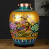 Jarra de Cerámica Jingdezhen para Vino Licorera 10 Jin 20 Jin 30 Jin Paquete de 25 kg Sellada Jarra de Vino Vintage con Boquilla