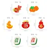 Año Nuevo Broche Insignia Aleación Guochao Palabra Fu Mahjong Festival de Primavera Lindo Regalo Estudiante Empaque de Libros Joyería