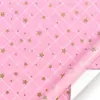 Papel Revestido Brilhante Metal Rosa Claro Papel de Embrulho para Presente DIY Aniversário Feriado Universal Presente Papel para Presente Atacado