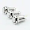 Interruptor de 8 mm Sem Trava Cabeça Alta Cabeça Plana Cabeça Esférica À Prova d'Água Ip65 Botão de Metal Interruptor Sem Luz