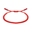 Pulsera Europea y Americana Tejida a Mano Transfronteriza para Hombres y Mujeres Pareja Amistad Niños y Niñas Pulsera de Cuerda Tejida Ajustable Estilo Tíbet