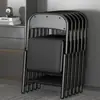 Cadeira simples com encosto de banquinho cadeira dobrável para casa cadeira de computador portátil cadeira para treinamento e conferência cadeira de jantar cadeira de escritório para dormitório