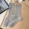 Calcetines grises de algodón puro para mujer, calcetines finos de media pantorrilla para verano, calcetines de color liso para primavera y otoño, calcetines de maternidad sin costuras 100% algodón