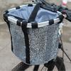 Bolsa de manillar desmontable para bicicleta de montaña, cesta de alta gama, bolso de señora, bolsa de viaje de liberación rápida S41-46