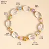Pulsera de Perlas de Agua Dulce Naturales para Niñas, Diseño de Nicho de Alta Gama Estilo Ins, Pulsera Blanca de Cristal Estilo Juvenil, Joyería de Mano