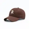 Gorra de Béisbol Casual de Moda Nueva con Forma de R, Gorra de Moda con Letras, Transpirable para Senderismo, Mismo Estilo que las Celebridades de Internet