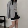 Camisa de manga larga con cremallera Dongdaemun de alta gama para mujer coreana