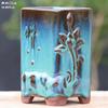 Vaso de cerâmica carnudo, planta de cerâmica, cerâmica retrô, areia roxa, atacado, simples, criativo, grande, pequeno, vaso de cerâmica, especial, desktop
