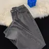 Jeans Masculino Versátil Transfronteiriço Estilo Americano Moda de Rua Cool High-End Casual Jeans Reto Solto para Homens