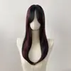 Moderna pieza de pelo de seda mate para mujer para cubrir canas, mechas estilo europeo y americano de Temu, cabello liso, red de rosa, directo de la fuente