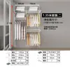 Guarda-Roupa de Metal Closet Aberto Quarto Aço Baixo Carbono Parede Aberta Montado Guarda-Roupa 0,5 - 1,4m