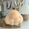 Pingente de chaveiro de carro de alta qualidade feminino Coreia do Sul criativo fofo celebridade da internet ins boneca de pelúcia coelho pingente de mochila escolar