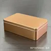 Caja Metálica para Galletas, Lata Cuadrada Metálica para Pastel Tiramisú Copo de Nieve, Caja de Almacenamiento para Regalo de Té y Dulces