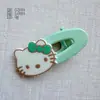Pinza Ovalada para el Cabello de Gato Linda Estilo Crema Pinza Versátil para Chicas Dulces Pinza para Flequillo Lateral Pinza de Pato para Niños