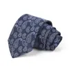 Gravata Masculina para Negócios, Banquete, Uso Casual, Gravata de Luxo, Estampa Jacquard de Seda Poliéster, Logo Bordado, Atacado Personalizado