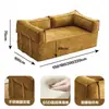 Sofá Dobrável Sala de Estar Simples Apartamento Pequeno Quarto de Aluguel Pessoa Solteira/Dupla Conjunto de Sofá Reclinável Montagem Sofá-Cama Móvel de Uso Duplo