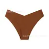 Ropa Interior Femenina Transparente de Seda de Hielo Sexy sin Costuras con Estampado de Leopardo, Tanga de Cintura Baja, Transpirable, Europea y Americana, Transfronteriza