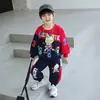 Traje Clásico de Ultraman para Niños de Primavera y Otoño Conjunto de Dos Piezas con Sudadera Fresca Estilo Coreano Ropa de Bebé con Dibujos Animados
