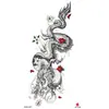 Adesivos de Tatuagem Florais Pequenos para Braço Inteiro e Costas, Geisha Borboleta Flor de Rosa Coloridos Criativos Peculiares Frescos Adesivos de Tatuagem