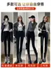 Leggings para mujer para usar en exteriores, nueva colección primavera y otoño 2026, talla grande, de cintura alta, adelgazantes, de pierna recta (estilo lápiz), ajustados, elásticos, pantalones negros