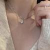 Dongju 2022 nuevo estudiante flash Diamante Encantador circonita pequeño moderno collar 2022 Nuevo elegante clavícula