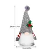 Decoraciones Navideñas Nuevas Transfronterizas Enano Iluminado con Gorro Tejido Adornos de Muñeco Rudolph Luminoso Venta al por Mayor