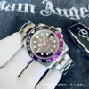 Reloj Laojia Gmt Greenwich Anillo de Coca Completamente Automático Mecánico Dos Zonas Horarias Luminoso Aaa Alta Calidad