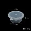 Caja de Empaque Transparente Arcilla Ultraligera Caja Redonda Pequeña Taza Plastilina de Cristal Arcilla de Colores Caja Sellada de Plástico