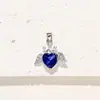 Estilo Étnico Joyería Colgante de Corazón Colorido Corona Alas Accesorios Colgante Hecho a Mano Decoración Colgante DIY Joyería de Mano Colgante para Collar