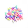 Acrílico Color Primavera Lazo Agujero Grande Corazón de Melocotón Garra de Gato Cuentas Sueltas Niños Pulsera DIY Cadena de Teléfono Móvil Accesorios de Joyería