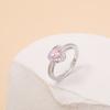 Conjunto de 6 peças de anel de folha de diamante com abertura para mão, estilo boêmio europeu e americano, novo comércio exterior da Amazon