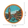 Parches Bordados de Destinos de Viaje del Mundo, Parches Termoadhesivos sin Coser, 9 Tipos de Insignias Conmemorativas de Check-In para Ropa