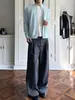 Suéter de Punto de Hilo Mixto Cuello Alto Estilo Old Money para Hombre, Cárdigan de Punto de Otoño, Chaqueta Suéter de Lana Ligeramente Holgada para el Trabajo