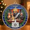 Ornamentos de Acrílico para Janela com Quebra-Cabeça para Celebração do 250º Aniversário