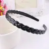 Acessórios de cabelo duráveis onda plástico preto denteado faixa de cabelo antiderrapante unissex headwear loja de 2 reais joias atacado