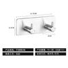 Ganchos de Acero Inoxidable sin Clavos de Múltiples Filas Transfronterizos con Adhesivo Fuerte para Cocina y Baño, Ganchos de Pared sin Clavos, Ganchos de Pared Adhesivos sin Rastro