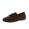 Mocasines cómodos para mujer de talla grande, de suela plana, con suela blanda, zapatos sin cordones, mocasines casuales versátiles