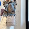 Nuevo bolso bandolera personalizado, informal, con cordón plisado, de gran capacidad, ligero, de nailon, para mujer