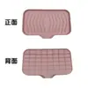 Plato para jabón de silicona de venta caliente, bandeja para fregadero con drenaje, antideslizante, diseño simple, abertura de drenaje grande, antideslizante