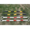Cono de carretera de PVC varilla de conexión varilla de conexión telescópica de PVC varilla de advertencia de aislamiento reflectante varilla fija 2 m varilla de conexión roja y blanca