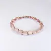 [Pequeño al por mayor] Pulsera Ojo de Gato de Color para Mujer Pulsera Sencilla de Oro Rosa Casual Texto Exclusivo Transfronterizo