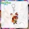 Chaveiro de Mochila Acrílico Fofo Judy e Nick Tema Zootopia Presente para Casal Pingente